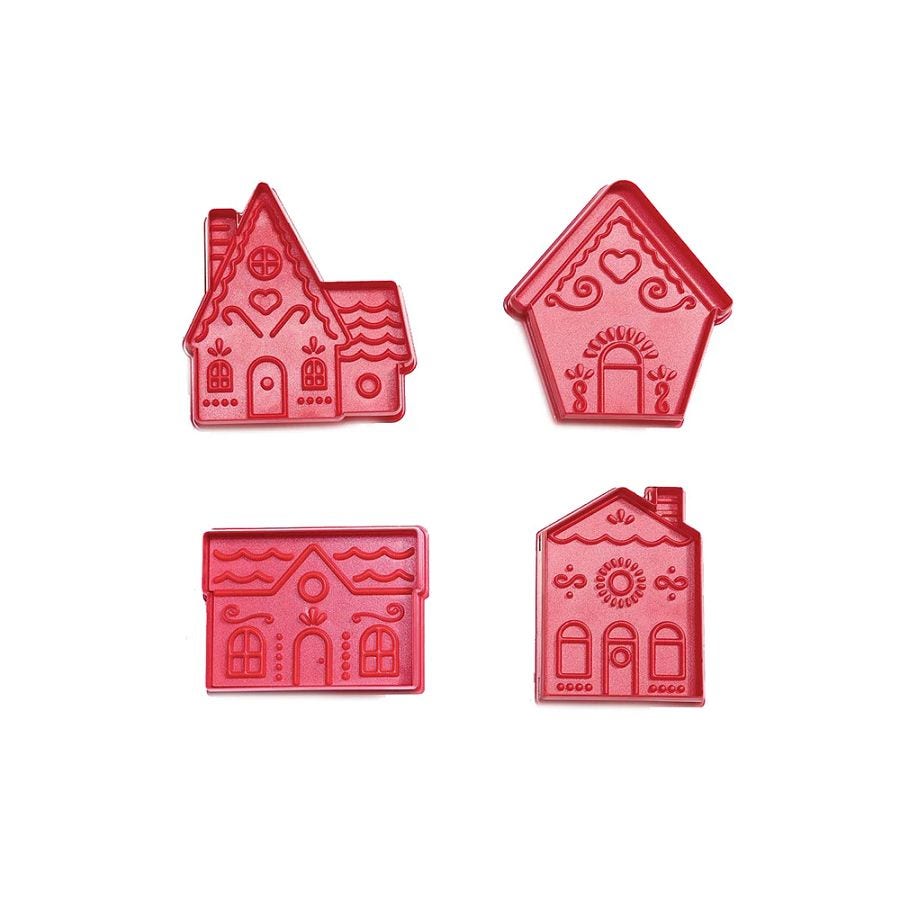 King Arthur Baking Company Holiday Village Cookie Cutters Set of 4