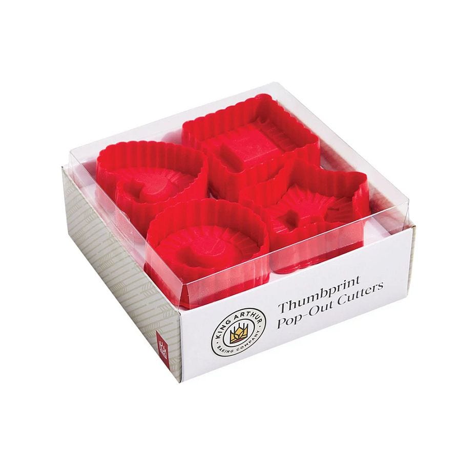 King Arthur Baking Company Thumbprint Cookie Cutters 4-piece
