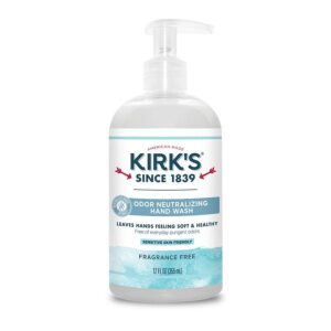 Kirk's Coco Castile Fragrance Free Hydrating Liquid Hand Soap 12 fl. oz.