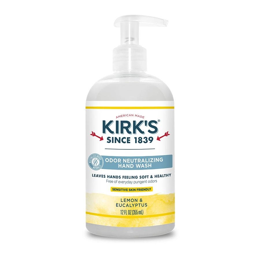 Kirk's Coco Castile Lemon & Eucalyptus Hydrating Liquid Hand Soap 12 fl. oz.