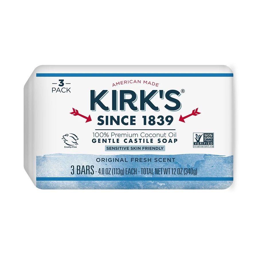 Kirk's Original Coco Castile 3-pack Bar Soap 3 (4 oz.) pack