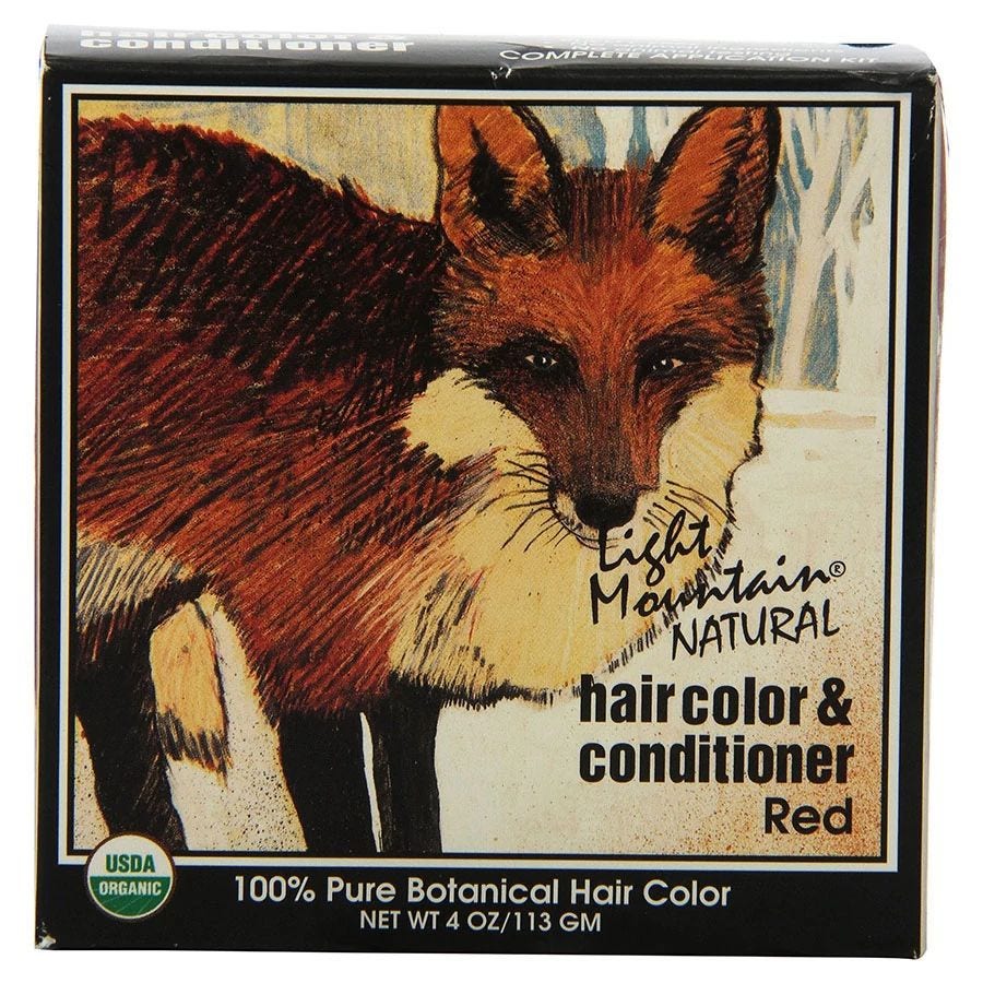 Light Mountain Red Henna Hair Color & Conditioner 4 oz.