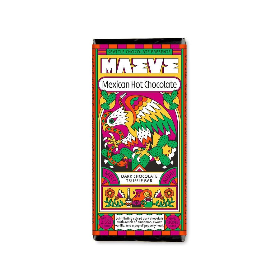 Maeve Mexican Hot Chocolate Dark Chocolate Truffle Bar 2.5 oz.