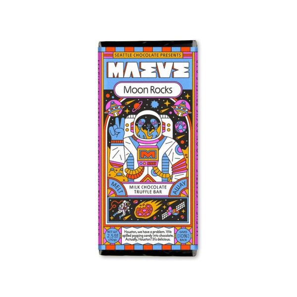 Maeve Moon Rocks Milk Chocolate Truffle Bar 2.5 oz.