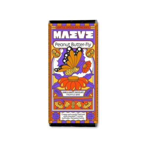 Maeve Peanut Butter-Fly Dark Chocolate Truffle Bar 2.5 oz.