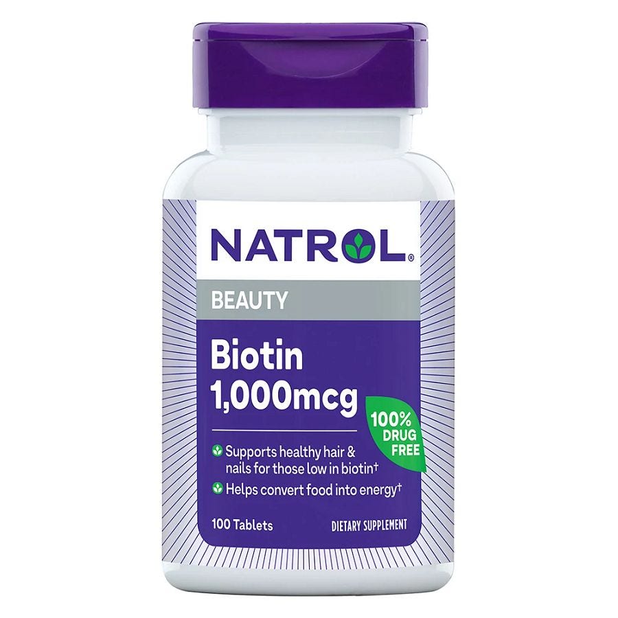 Natrol Biotin Tablets 1000 mcg 100 tablets