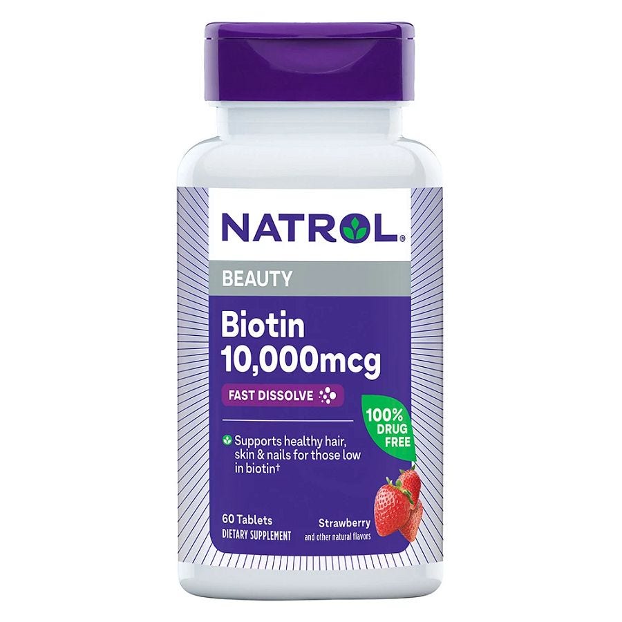Natrol Biotin Strawberry Fast Dissolve Tablets 60 count