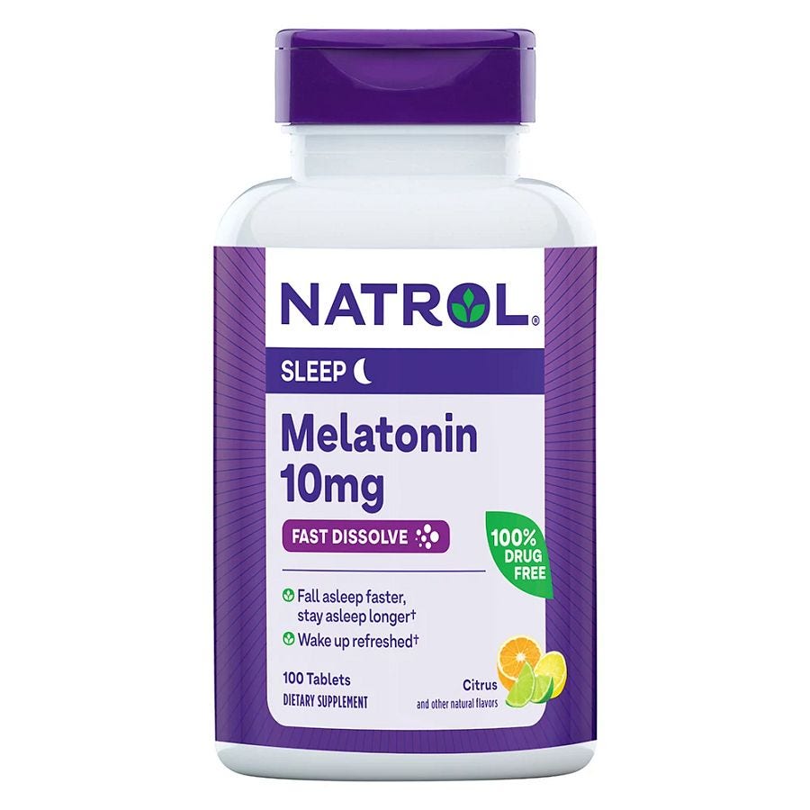 Natrol Melatonin Citrus Punch Fast Dissolve Tablets 100 count