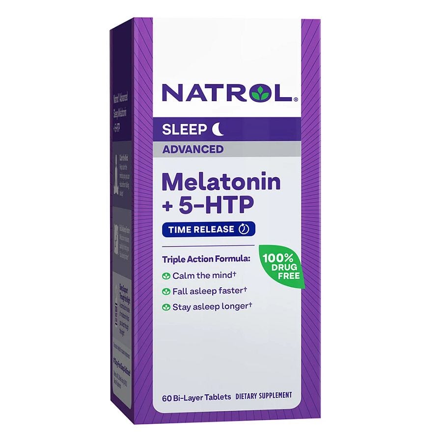 Natrol Advanced Sleep Melatonin + 5-HTP 10 mg 60 tablets