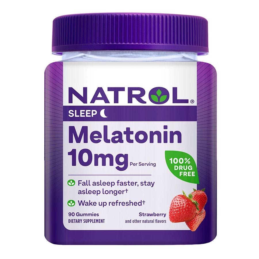Natrol Strawberry Melatonin 10 mg 90 Gummies