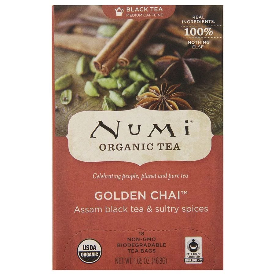 Numi Tea Golden Chai Tea 18 tea bags