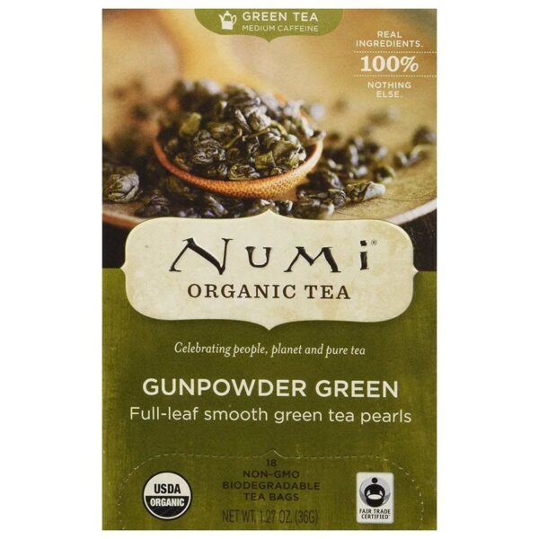 Numi Tea Gunpowder Green Tea 18 tea bags