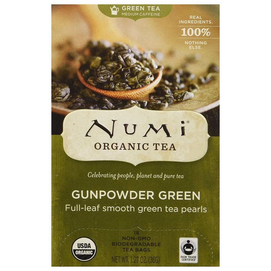 Numi Tea Gunpowder Green Tea 18 tea bags