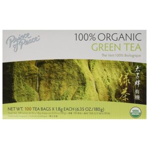 Prince of Peace Organic Green Tea 100 tea bags