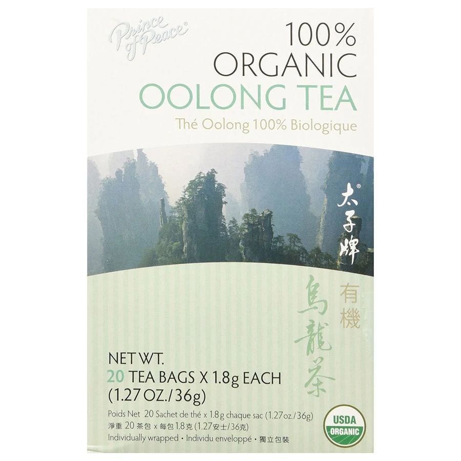 Prince of Peace Organic Oolong Tea 20 tea bags