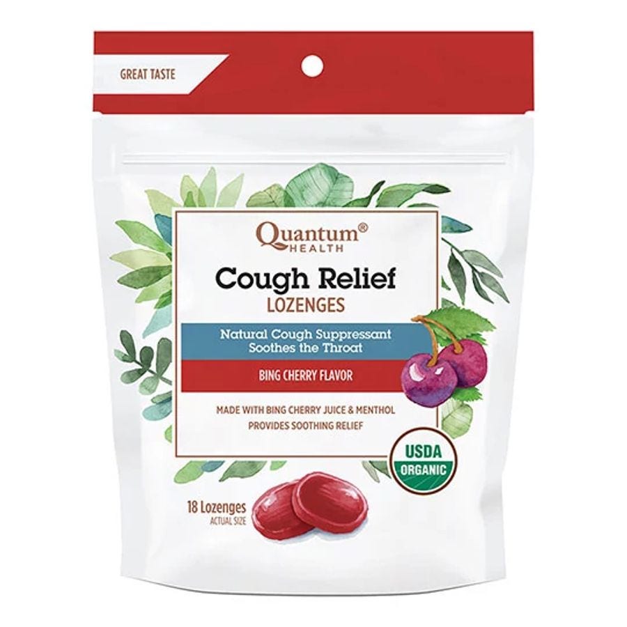 Quantum Health Cough Relief Bing Cherry Lozenges