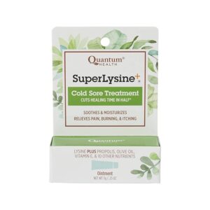 Quantum Health Super Lysine + Cream for Cold Sores 0.25 oz.