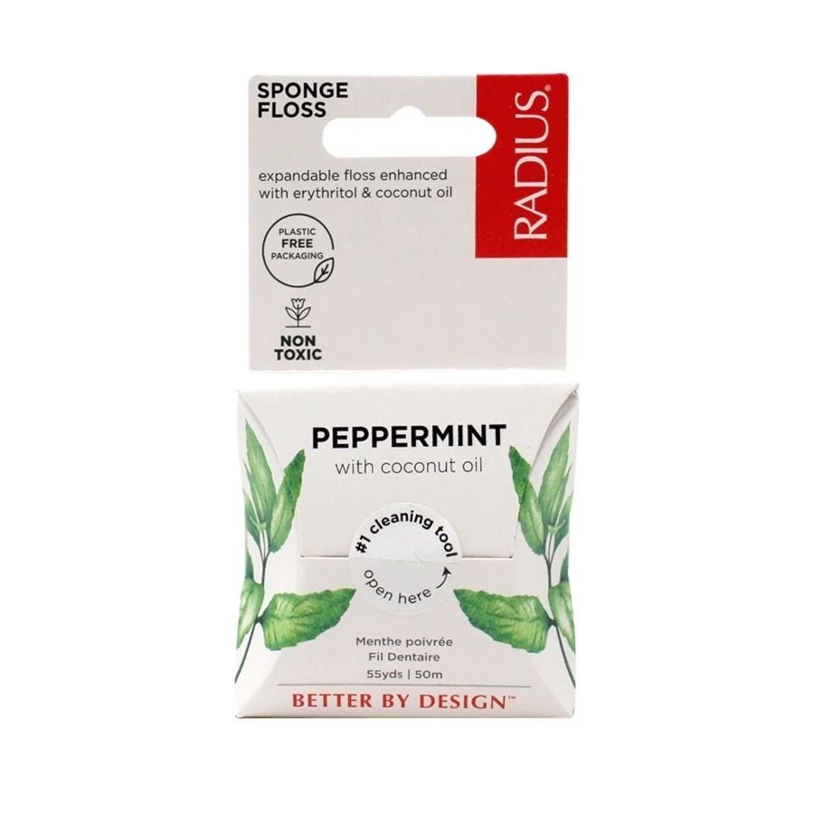 Radius Silk Peppermint Dental Floss 55 yards