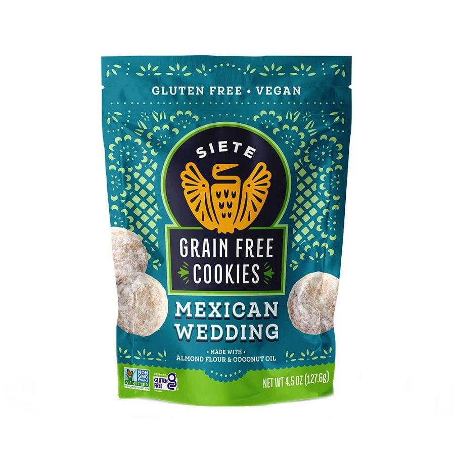 Siete Mexican Wedding Grain-Free Mexican Cookies 4.5 oz.