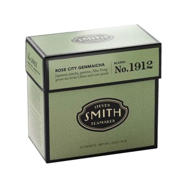 Smith Tea Rose City Genmaicha Green Tea 15 bags