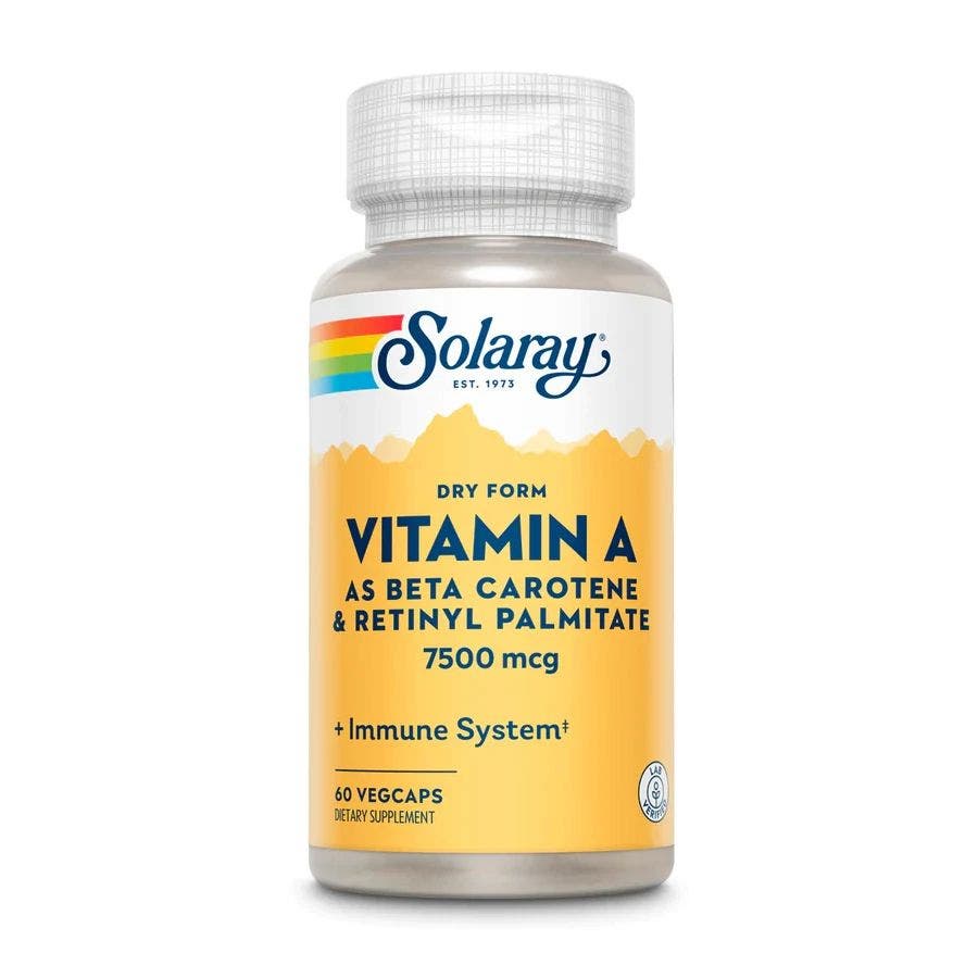 Solaray Dry Form Vitamin A 60 VegCaps