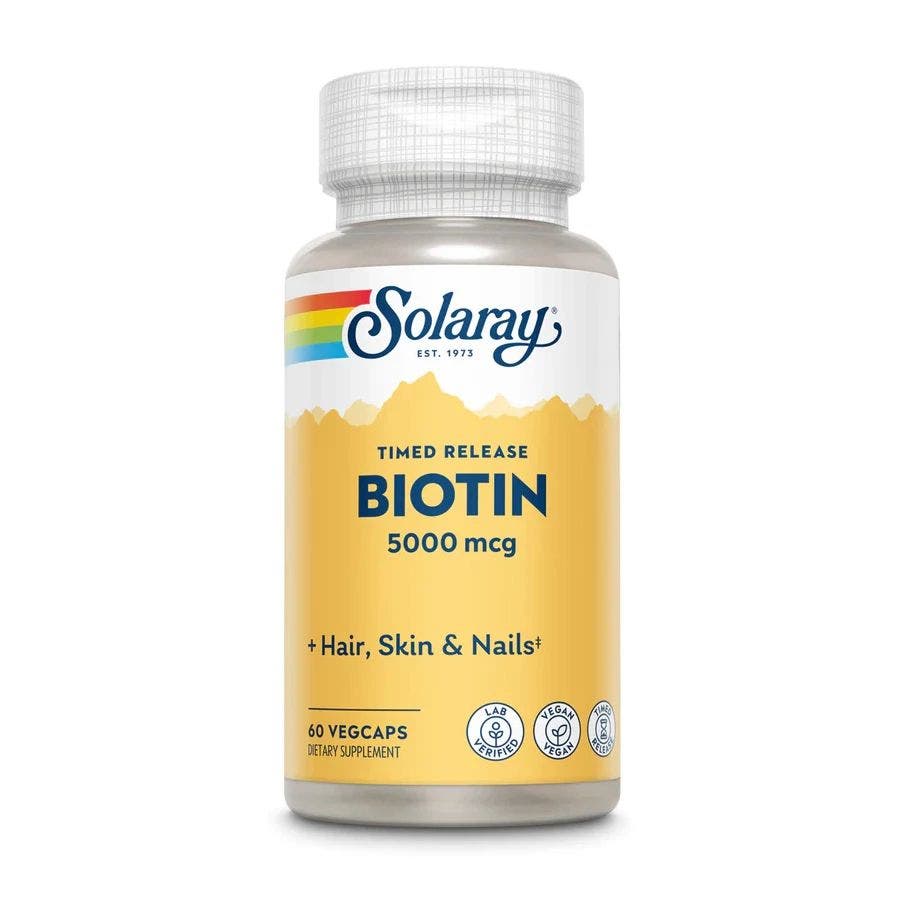 Solaray Time Release Biotin 60 VegCaps