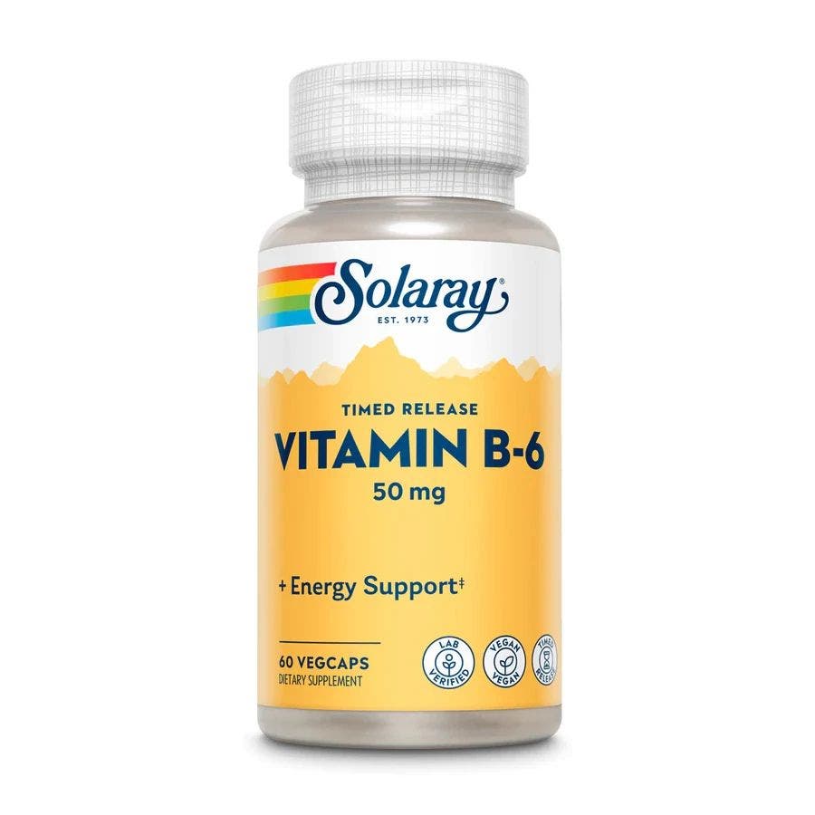 Solaray Time Release Vitamin B-6 60 VegCaps