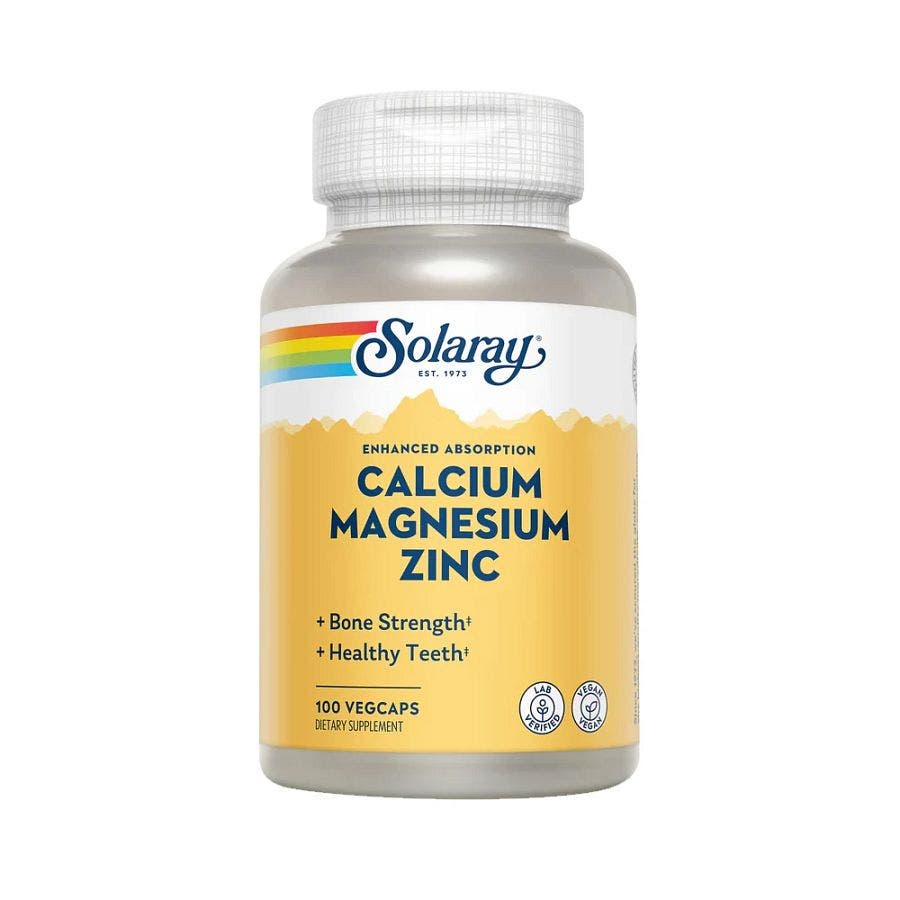 Solaray Calcium Magnesium Zinc 100 VegCaps
