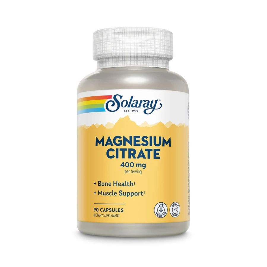 Solaray Magnesium Citrate 90 Capsules