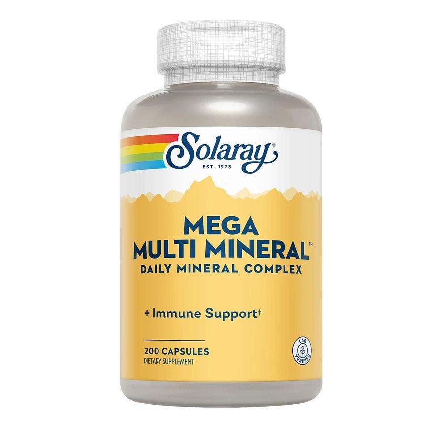 Solaray Mega Multi Mineral Daily Mineral Complex 200 capsules