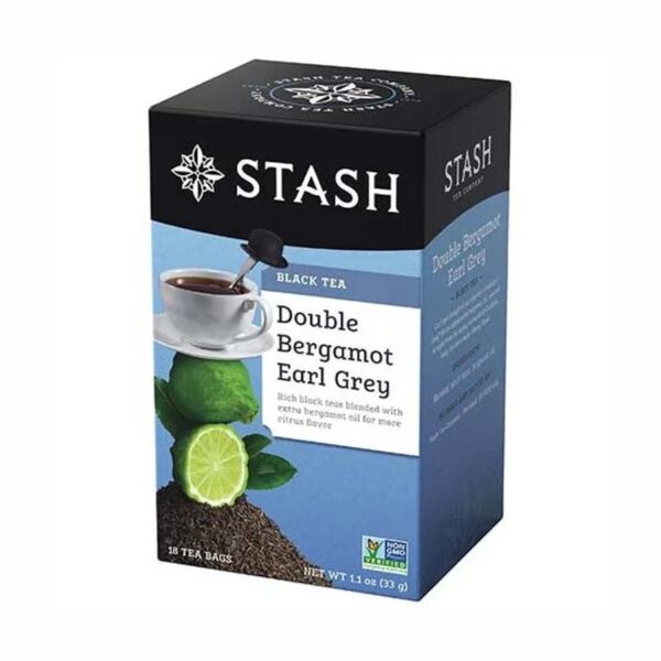 Stash Tea Double Bergamot Earl Grey Tea Bags 18 tea bags