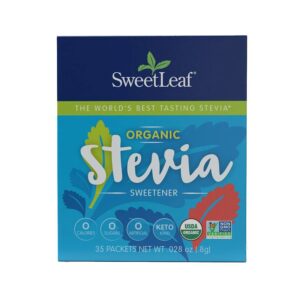 SweetLeaf Organic Stevia Sweetener 35 packets