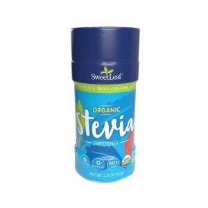SweetLeaf Organic Stevia Sweetener Powder 3.2 oz.