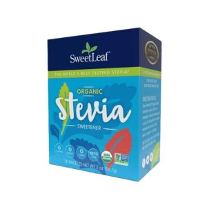 SweetLeaf Organic Stevia Sweetener 70 packets