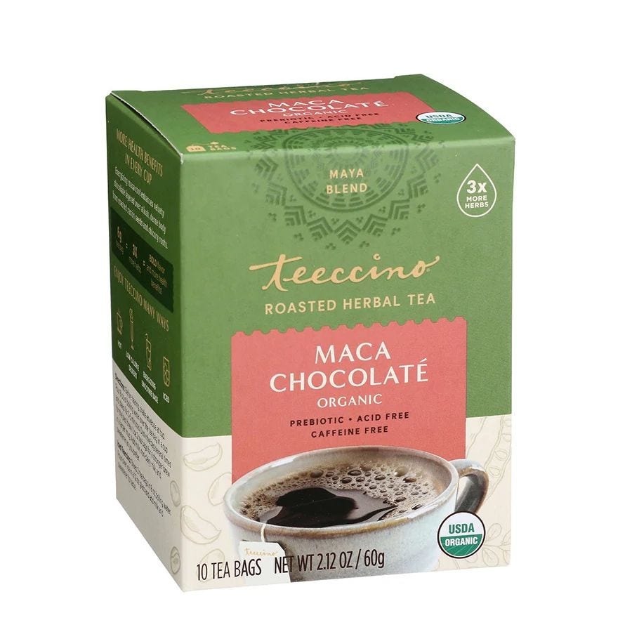 Teeccino Chocolate Dark Roast Chicory Herbal Tea