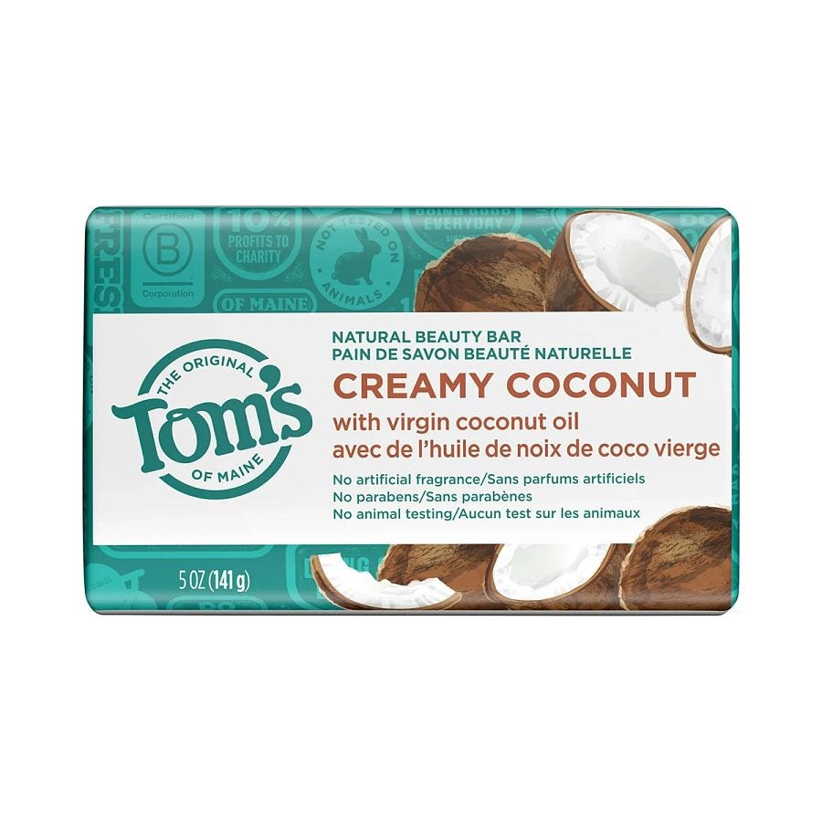 Tom's of Maine Coconut Natural Beauty Bar 5 oz.