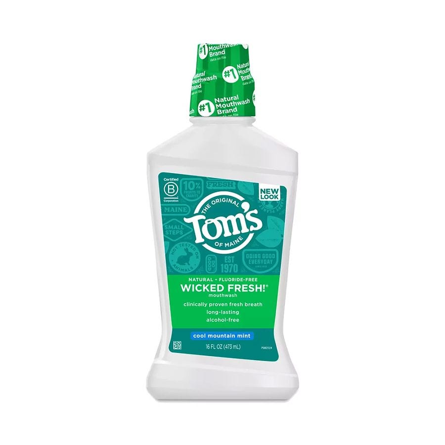 Tom's of Maine Cool Mountain Mint Long Lasting Mouthwash 16 fl. oz.