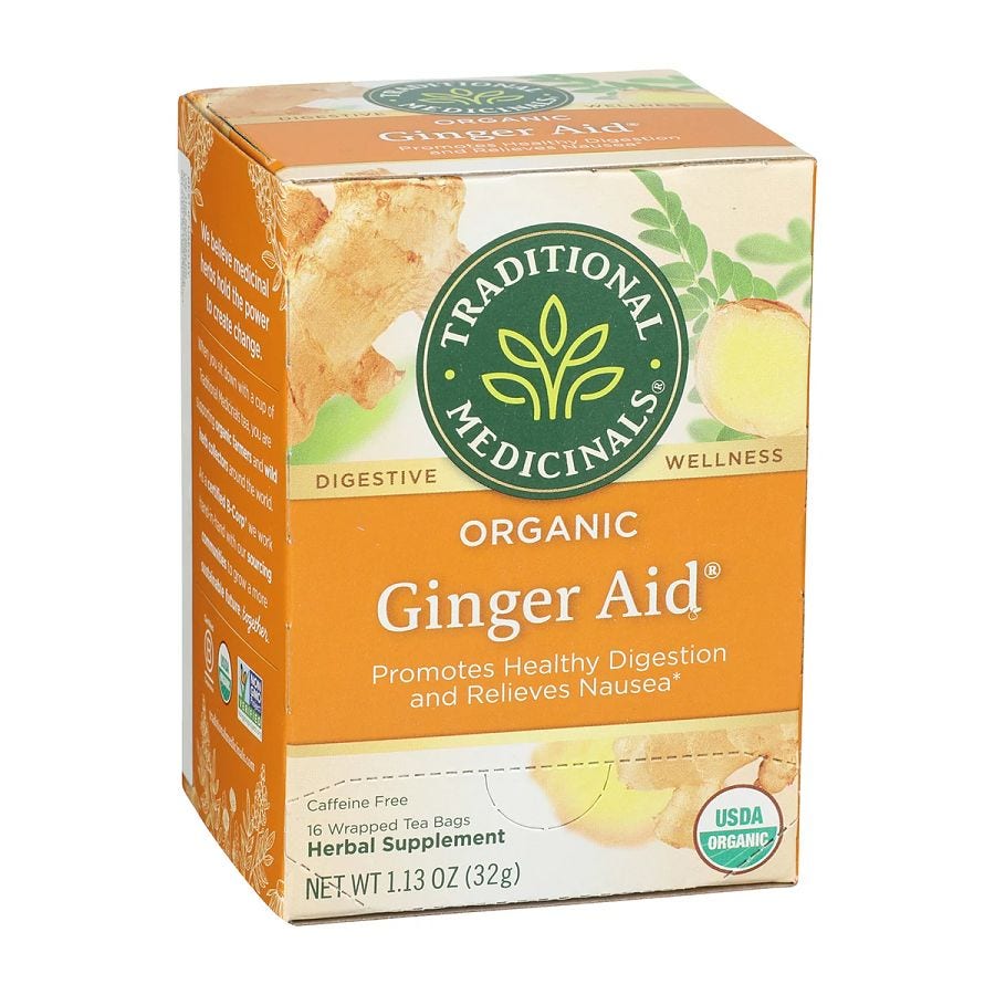 Traditional Medicinals Organic Ginger Aid Tea 16 tea bags