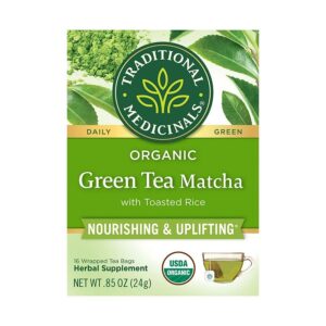 Traditional Medicinals Organic Green Tea Matcha With Toasted Rice
