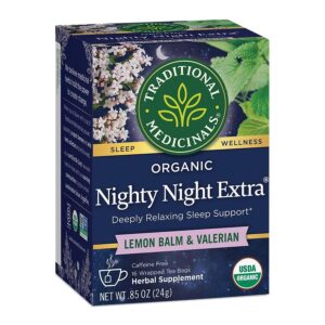 Traditional Medicinals Organic Nighty Night Valerian Tea 16 tea bags