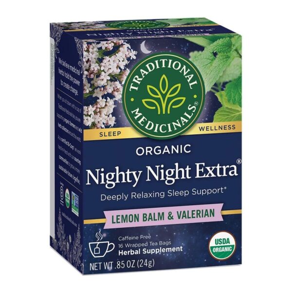 Traditional Medicinals Organic Nighty Night Valerian Tea 16 tea bags