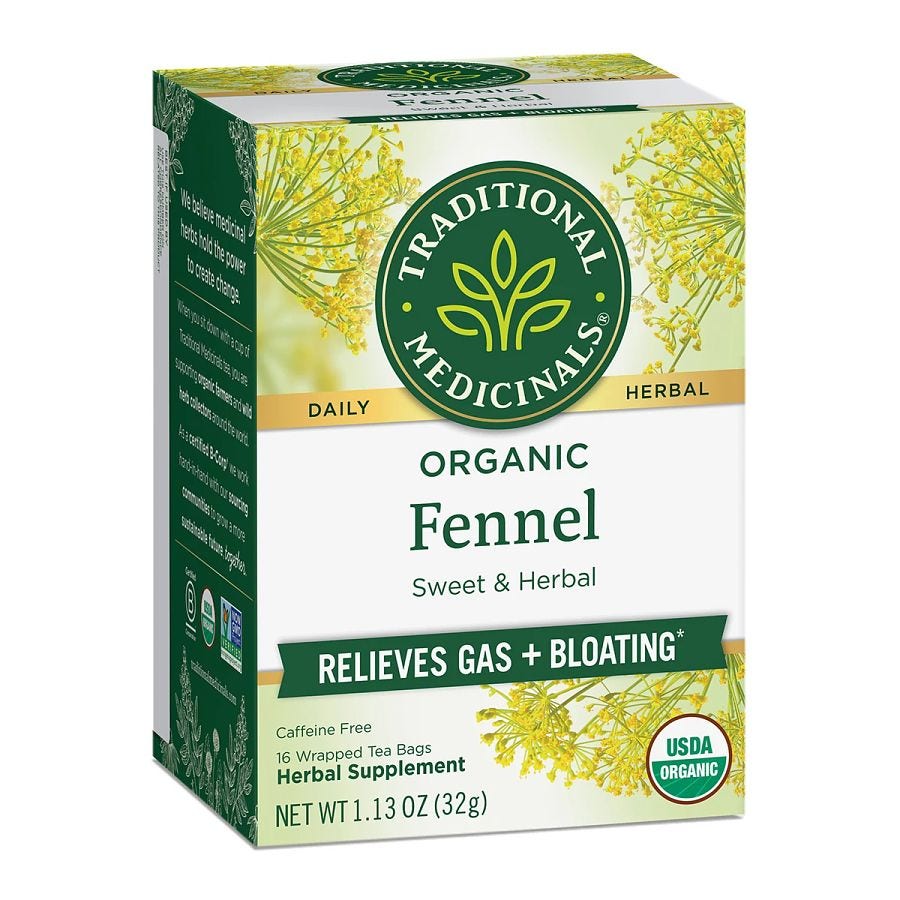 Traditional Medicinals Organic Fennel Tea 16 tea bags
