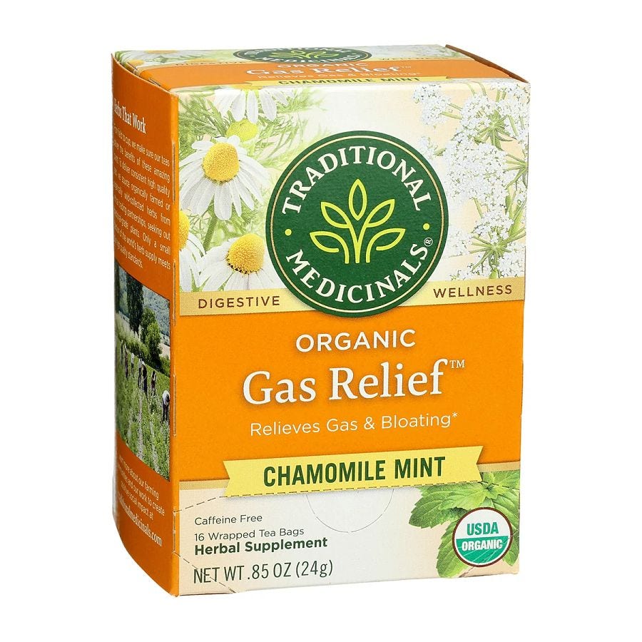 Traditional Medicinals Organic Gas Relief Tea 16 tea bags
