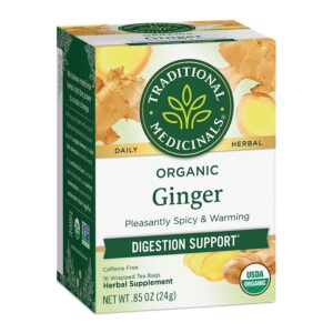 Traditional Medicinals Organic Ginger Tea 16 tea bags