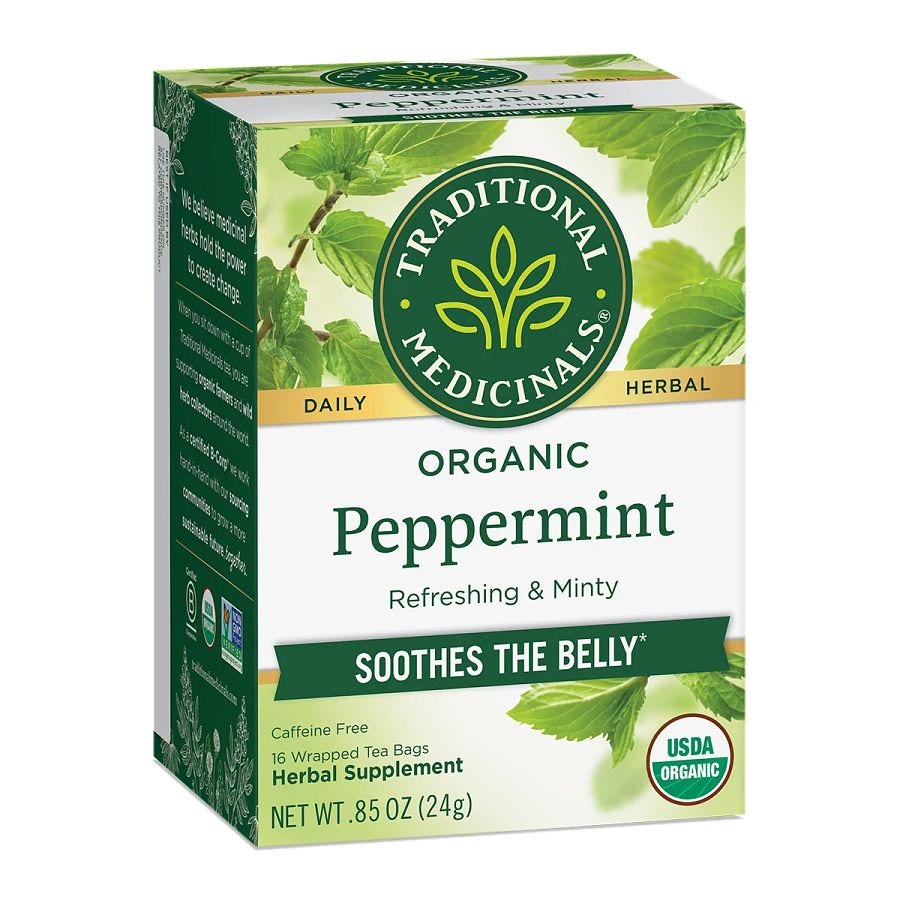 Traditional Medicinals Organic Green Peppermint Tea 16 tea bags
