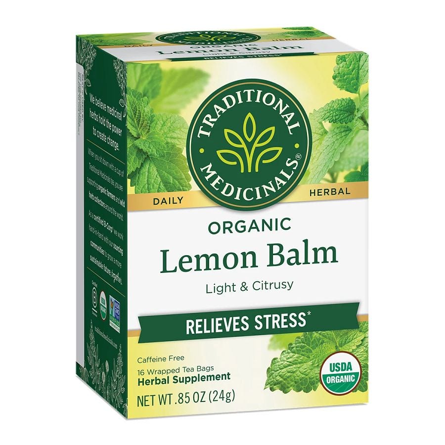 Traditional Medicinals Organic Lemon Balm Tea 16 tea bags