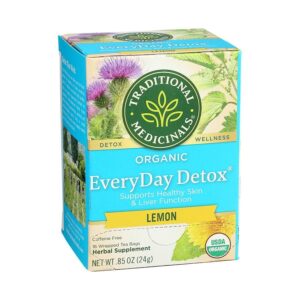 Traditional Medicinals Organic Lemon EveryDay Detox Tea 16 tea bags