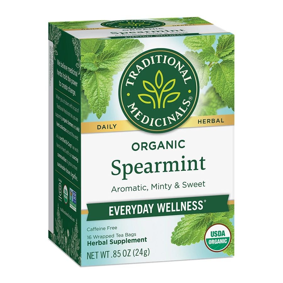 Traditional Medicinals Organic Spearmint Tea 16 tea bags