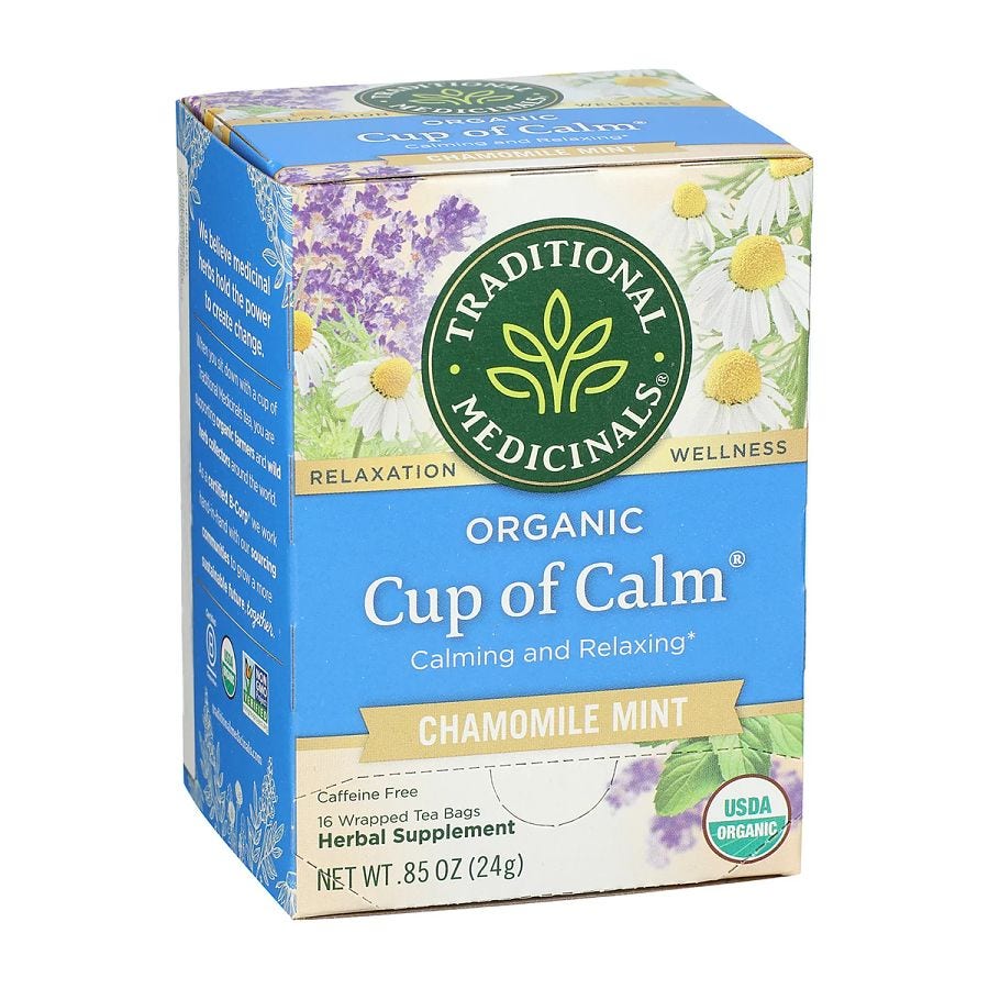 Traditional Medicinals Organic Cup of Calm Tea 16 tea bags