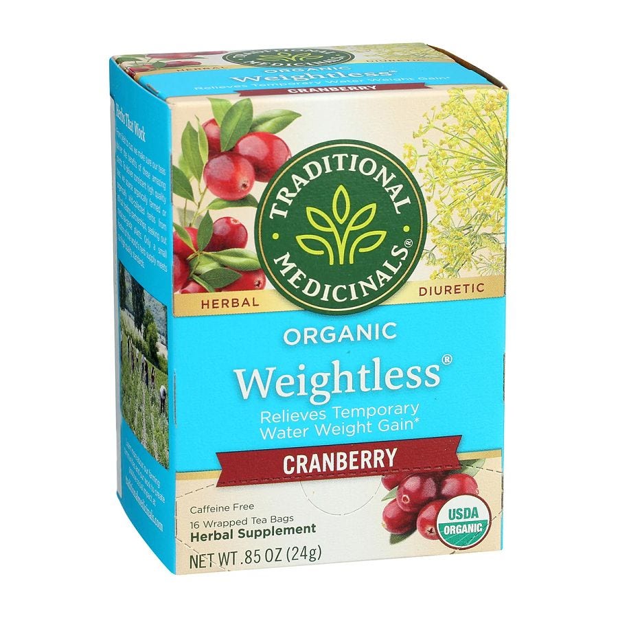 Traditional Medicinals Organic Cranberry Tea 16 tea bags
